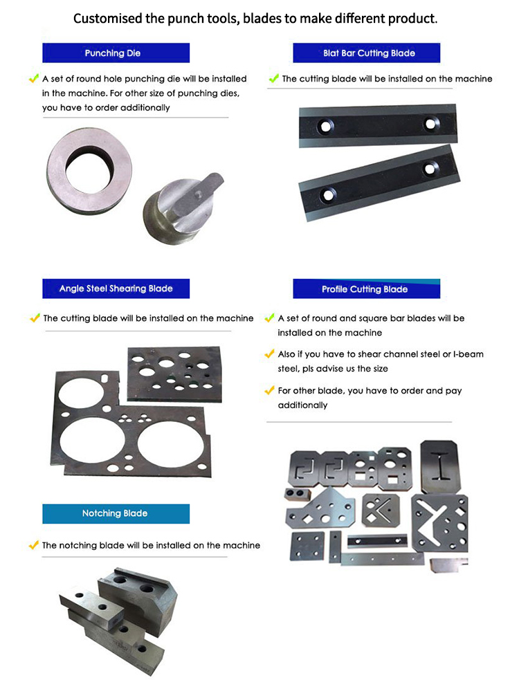 Hydraulic Ironworker 25 Ton Hand Tools Hydraulic Combined Punching And Cutting Machine हाइड्रोलिक आइरनवर्कर 25 टन हात उपकरण हाइड्रोलिक संयुक्त पंचिंग र काट्ने मेसिन